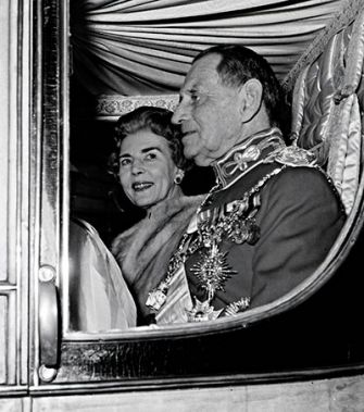 Konmg Frederik og Dronning Ingrid - nytårskur 1965