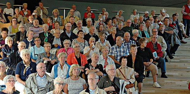 Direktøren for Søfartsmuseet holdt et foredrag om museet, inden pensionisterne gik i gang med at studere det nærmere.