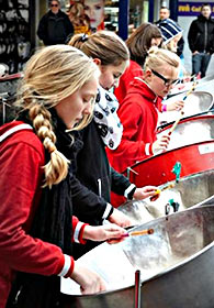 Steeldrum-sammenspil, Foto: Fredensborg Musikskole